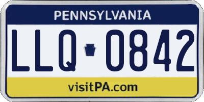 PA license plate LLQ0842