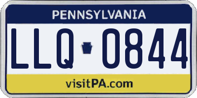 PA license plate LLQ0844