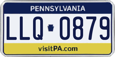 PA license plate LLQ0879
