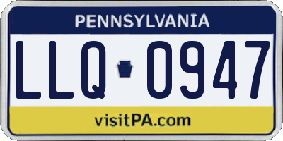 PA license plate LLQ0947