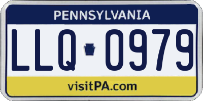 PA license plate LLQ0979