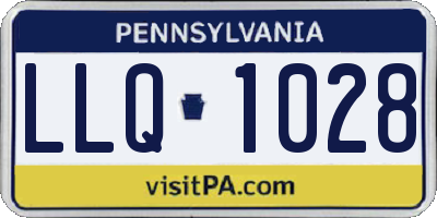PA license plate LLQ1028