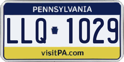 PA license plate LLQ1029