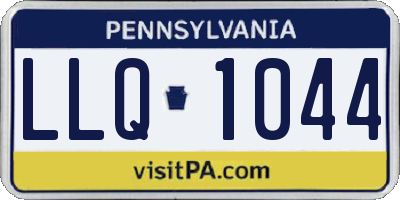 PA license plate LLQ1044