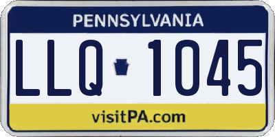 PA license plate LLQ1045