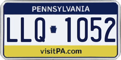 PA license plate LLQ1052
