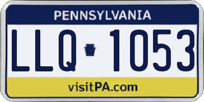 PA license plate LLQ1053