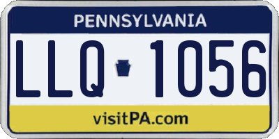 PA license plate LLQ1056