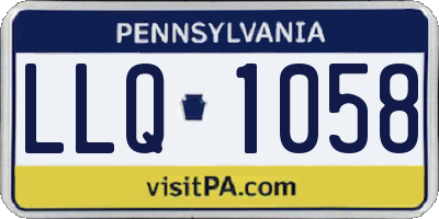 PA license plate LLQ1058