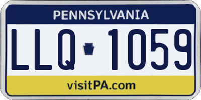 PA license plate LLQ1059