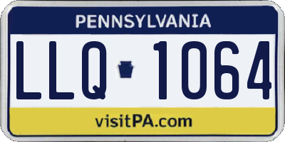 PA license plate LLQ1064
