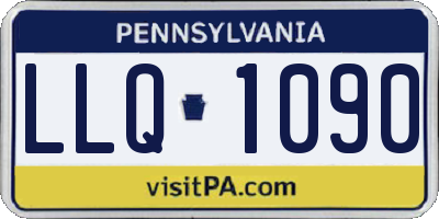 PA license plate LLQ1090