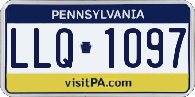 PA license plate LLQ1097