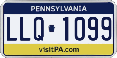 PA license plate LLQ1099