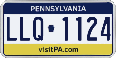 PA license plate LLQ1124