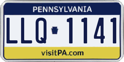 PA license plate LLQ1141