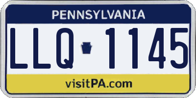 PA license plate LLQ1145