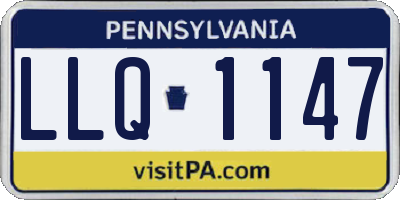 PA license plate LLQ1147