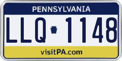 PA license plate LLQ1148