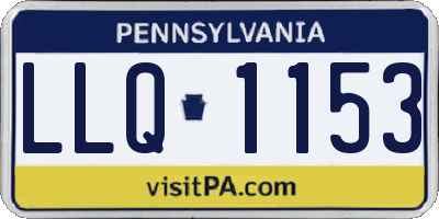 PA license plate LLQ1153