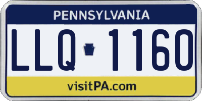 PA license plate LLQ1160