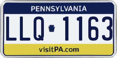 PA license plate LLQ1163
