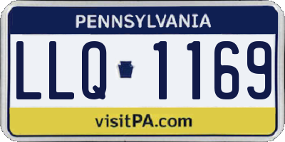 PA license plate LLQ1169