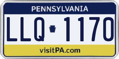 PA license plate LLQ1170