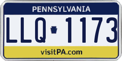 PA license plate LLQ1173