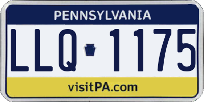 PA license plate LLQ1175