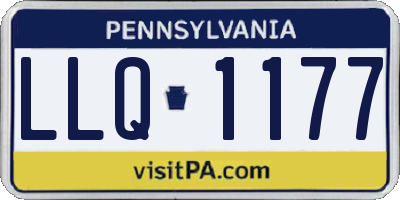 PA license plate LLQ1177