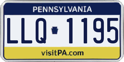 PA license plate LLQ1195