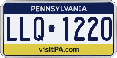 PA license plate LLQ1220
