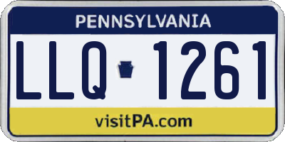 PA license plate LLQ1261