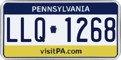 PA license plate LLQ1268