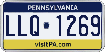 PA license plate LLQ1269
