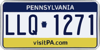PA license plate LLQ1271