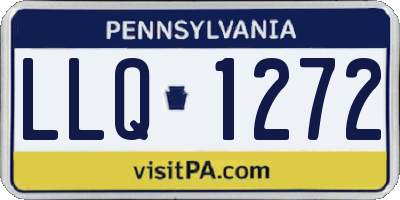 PA license plate LLQ1272
