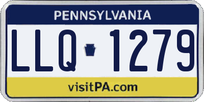PA license plate LLQ1279