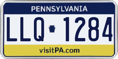 PA license plate LLQ1284