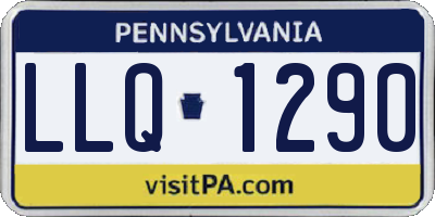 PA license plate LLQ1290