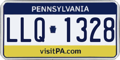PA license plate LLQ1328