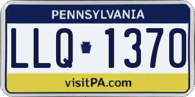 PA license plate LLQ1370