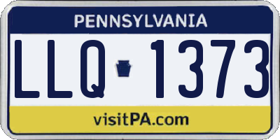 PA license plate LLQ1373
