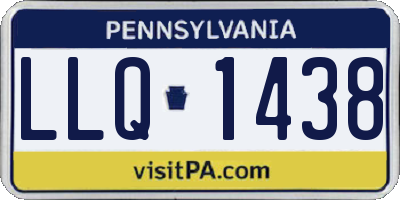 PA license plate LLQ1438