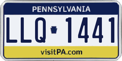 PA license plate LLQ1441