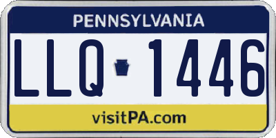 PA license plate LLQ1446