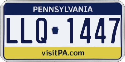 PA license plate LLQ1447