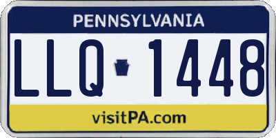 PA license plate LLQ1448