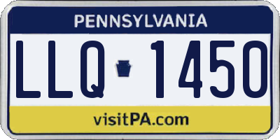 PA license plate LLQ1450